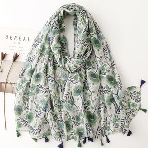Creative Chinese Style Cotton And Linen Scarf