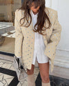 Long Sleeve Fashion Casual Rivet Dress Blazer
