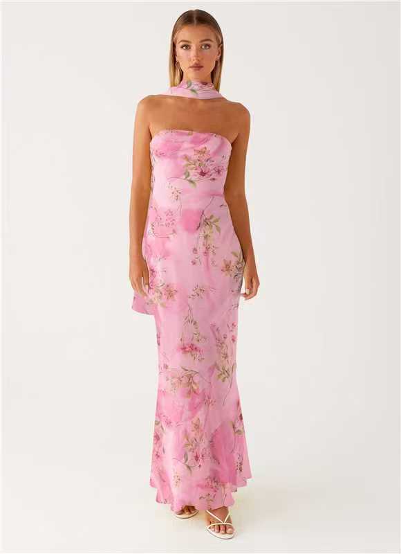 Multicolor Sling Seaside Holiday Fishtail Dress