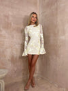 Backless Bell Sleeve Sheath Sexy Dress