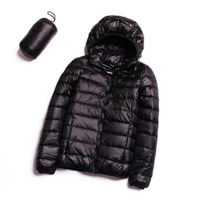 White Duck Down Lightweight Down Coat Women
