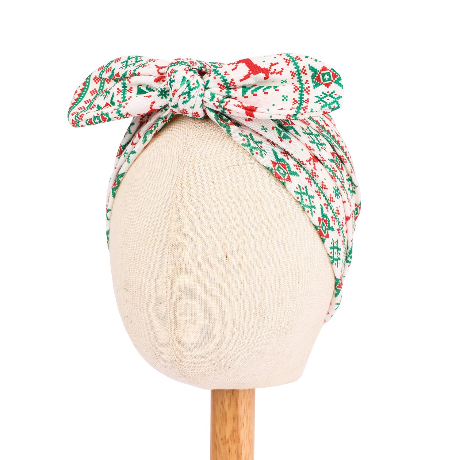 Christmas Style Children's Hat Bow Headscarf