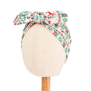 Christmas Style Children's Hat Bow Headscarf