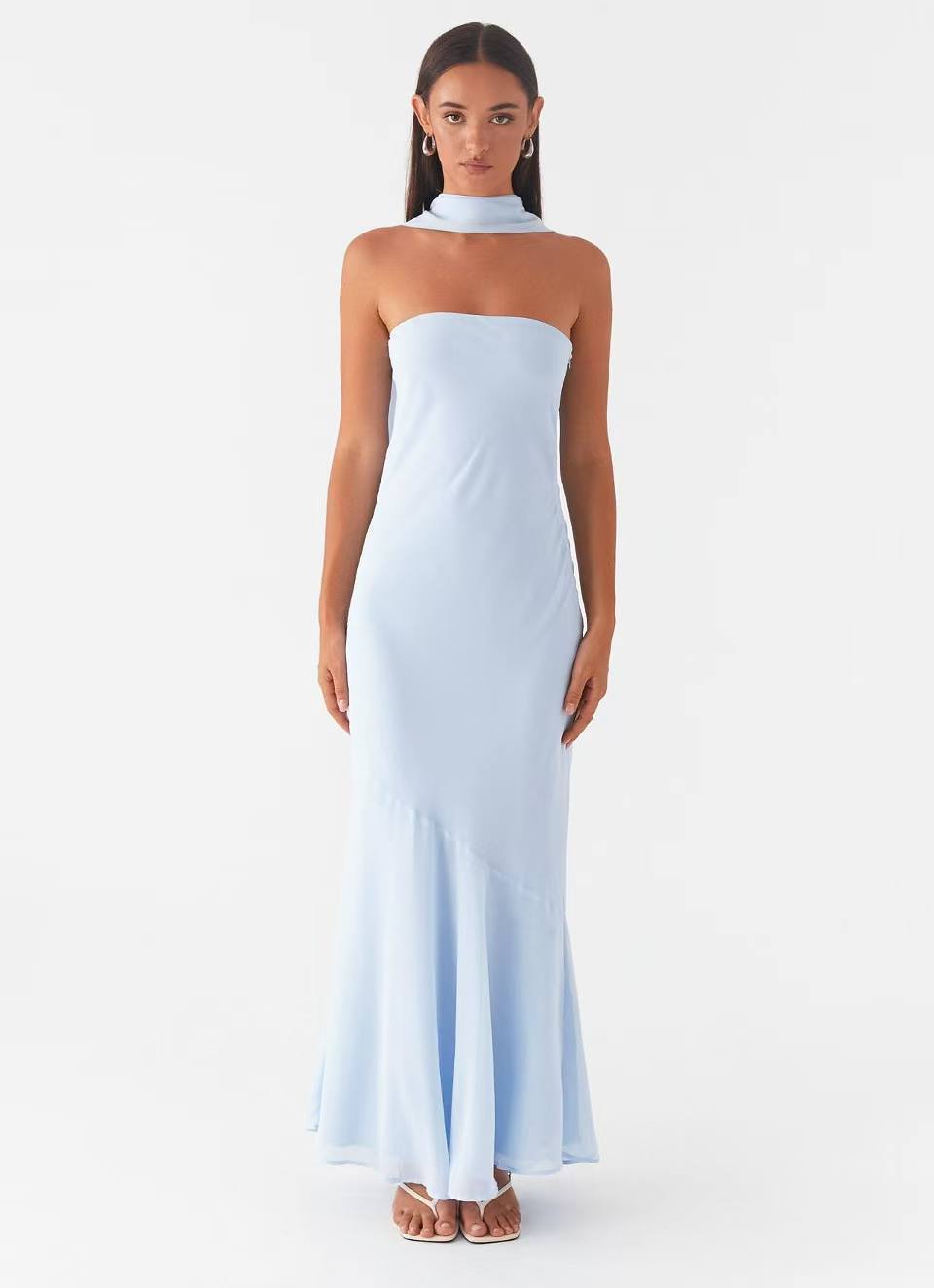 Multicolor Sling Seaside Holiday Fishtail Dress