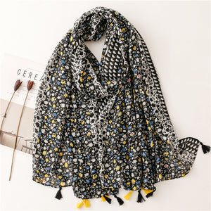 Creative Chinese Style Cotton And Linen Scarf