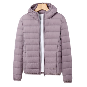 White Duck Down Lightweight Down Coat Women
