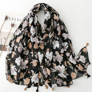 Creative Chinese Style Cotton And Linen Scarf