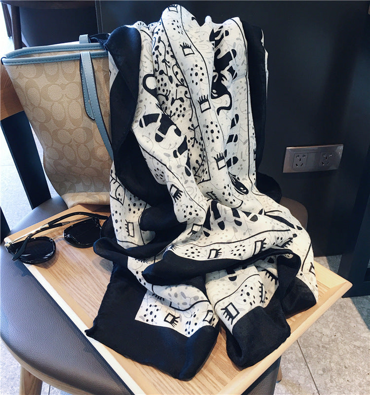 Cotton And Linen Ethnic Style Fake Sunscreen Scarf