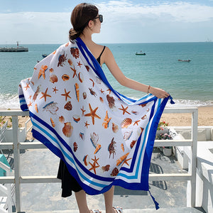 Sun-proof All-matching Shawl Beach Travel Dual-use Outdoor Beach Towel