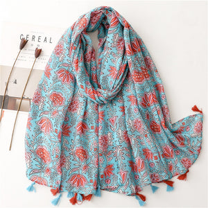Creative Chinese Style Cotton And Linen Scarf