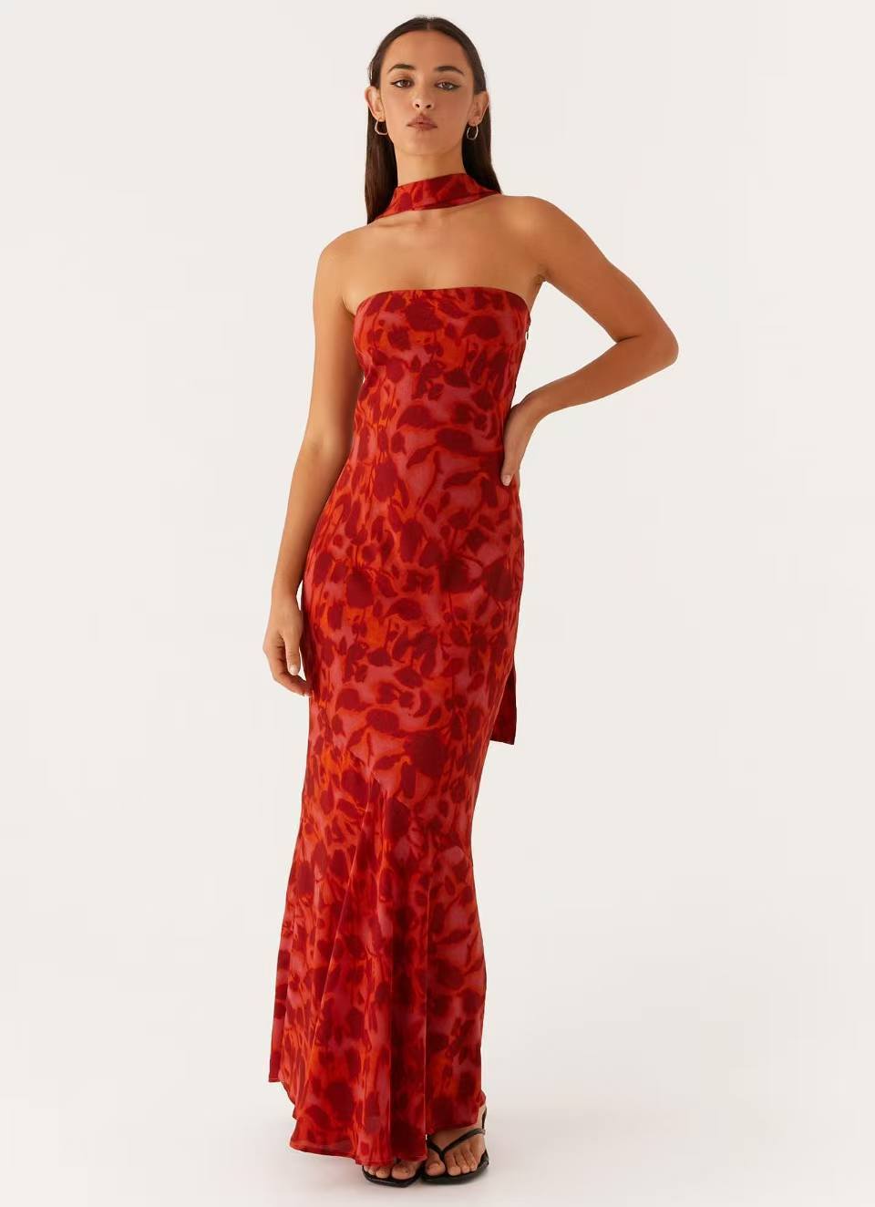 Multicolor Sling Seaside Holiday Fishtail Dress