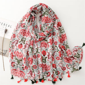 Creative Chinese Style Cotton And Linen Scarf
